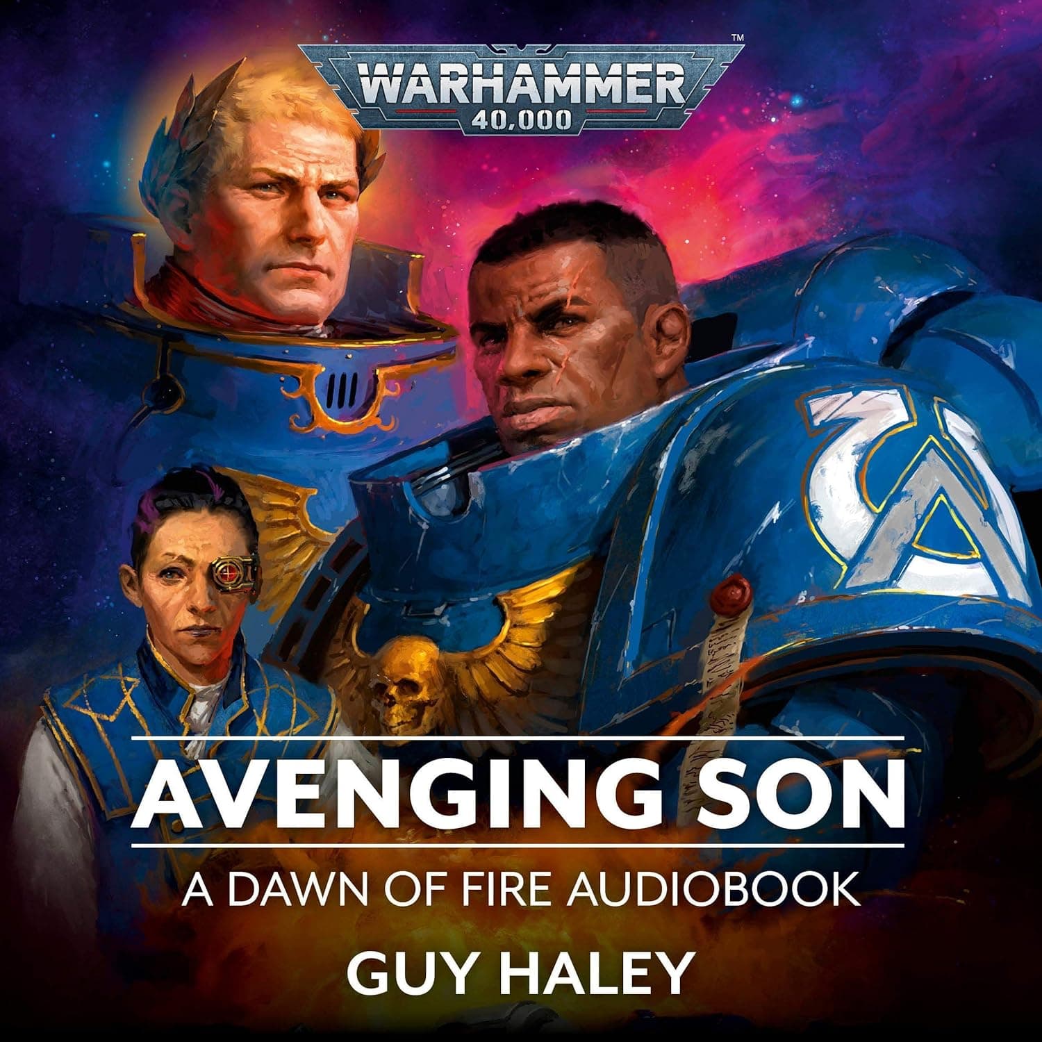 Cover of the audiobook edition of 'Avenging Son': A Dawn of Fire Audiobook