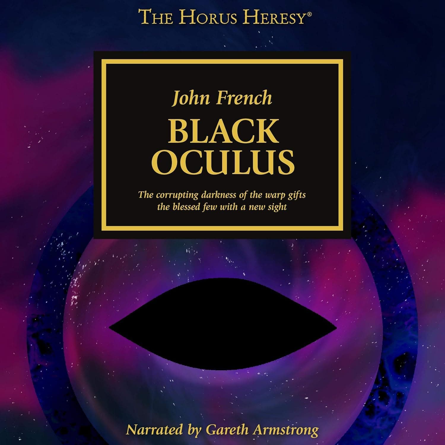 Cover of the audiobook edition of 'Black Oculus': Narrated by Gareth Armstrong