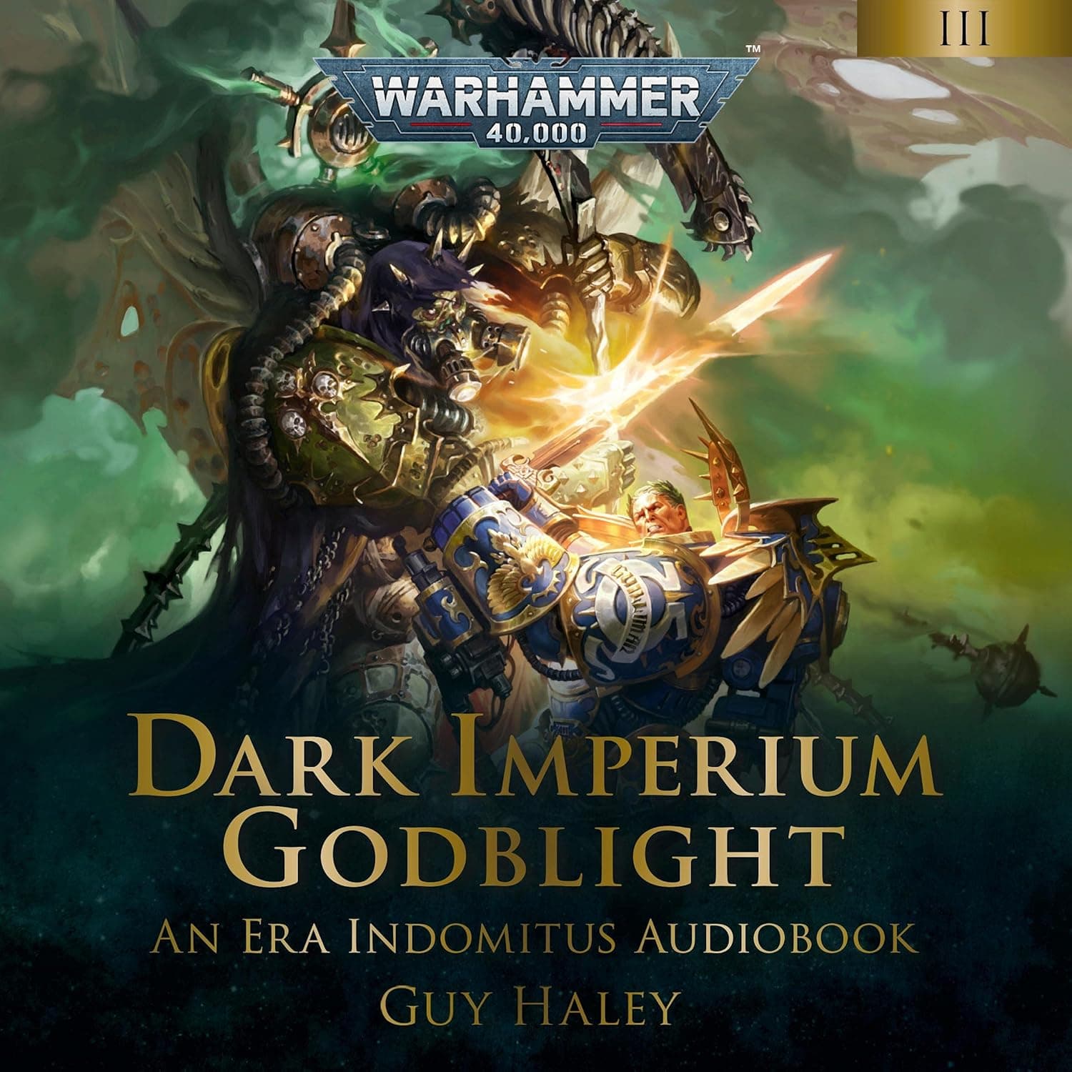 Cover of the audiobook edition of 'Dark Imperium: Godblight': An Era Indomitus Audiobook