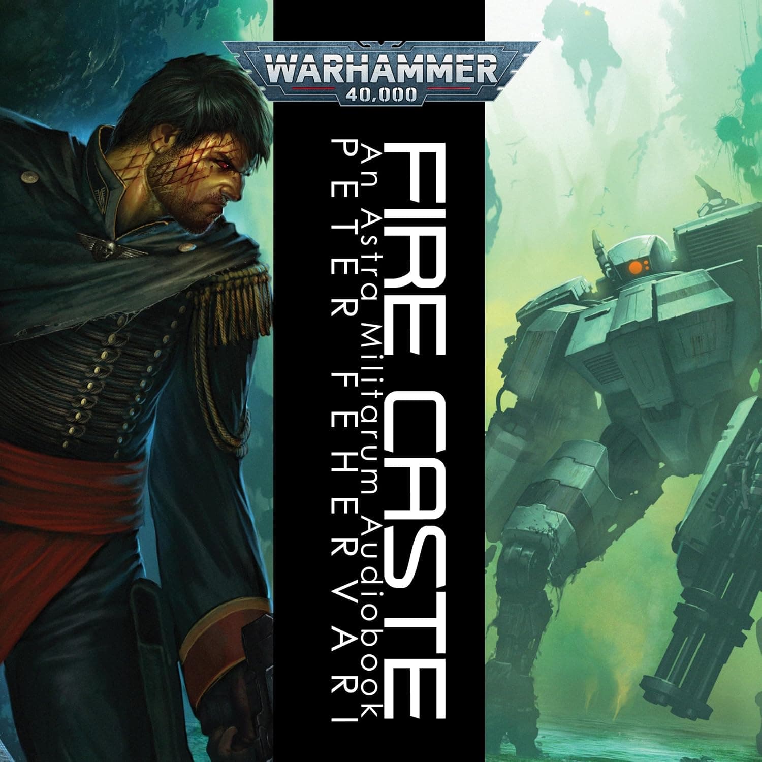 Cover of the audiobook edition of 'Fire Caste': An Astra Militarum Audiobook