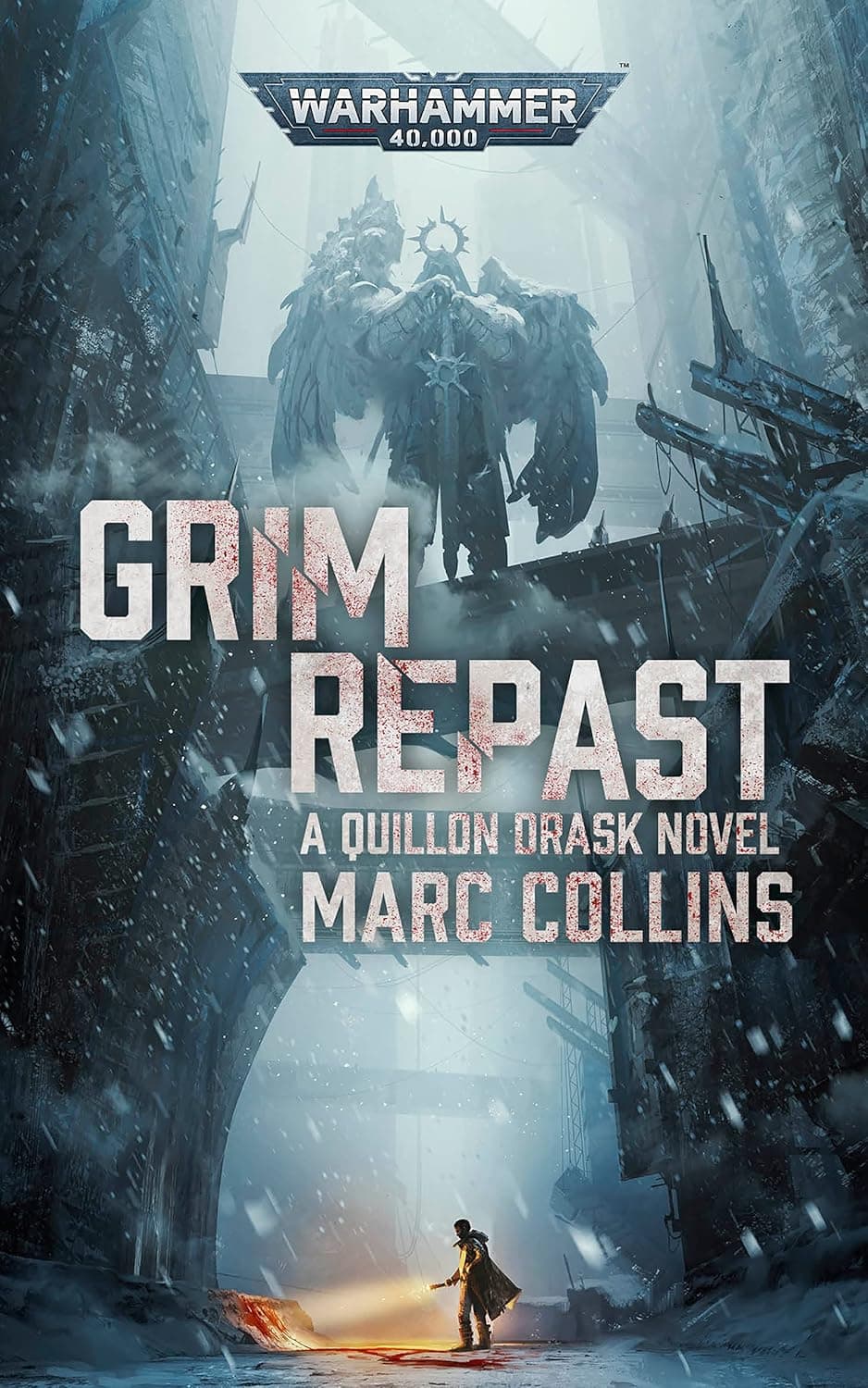 Cover of the ebook edition of 'Grim Repast': A Quillon Drask Novel