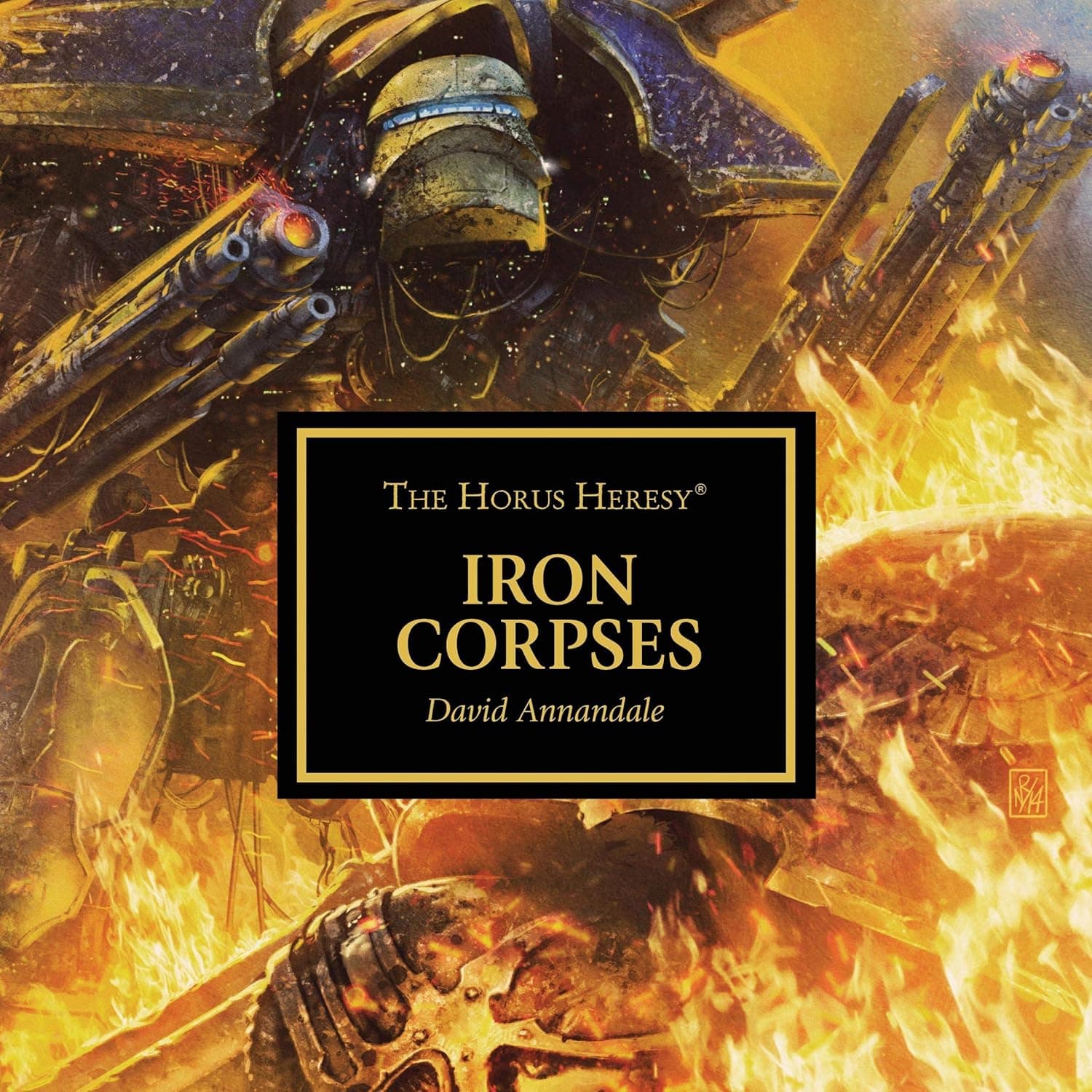 Cover of the audiobook edition of 'Iron Corpses'
