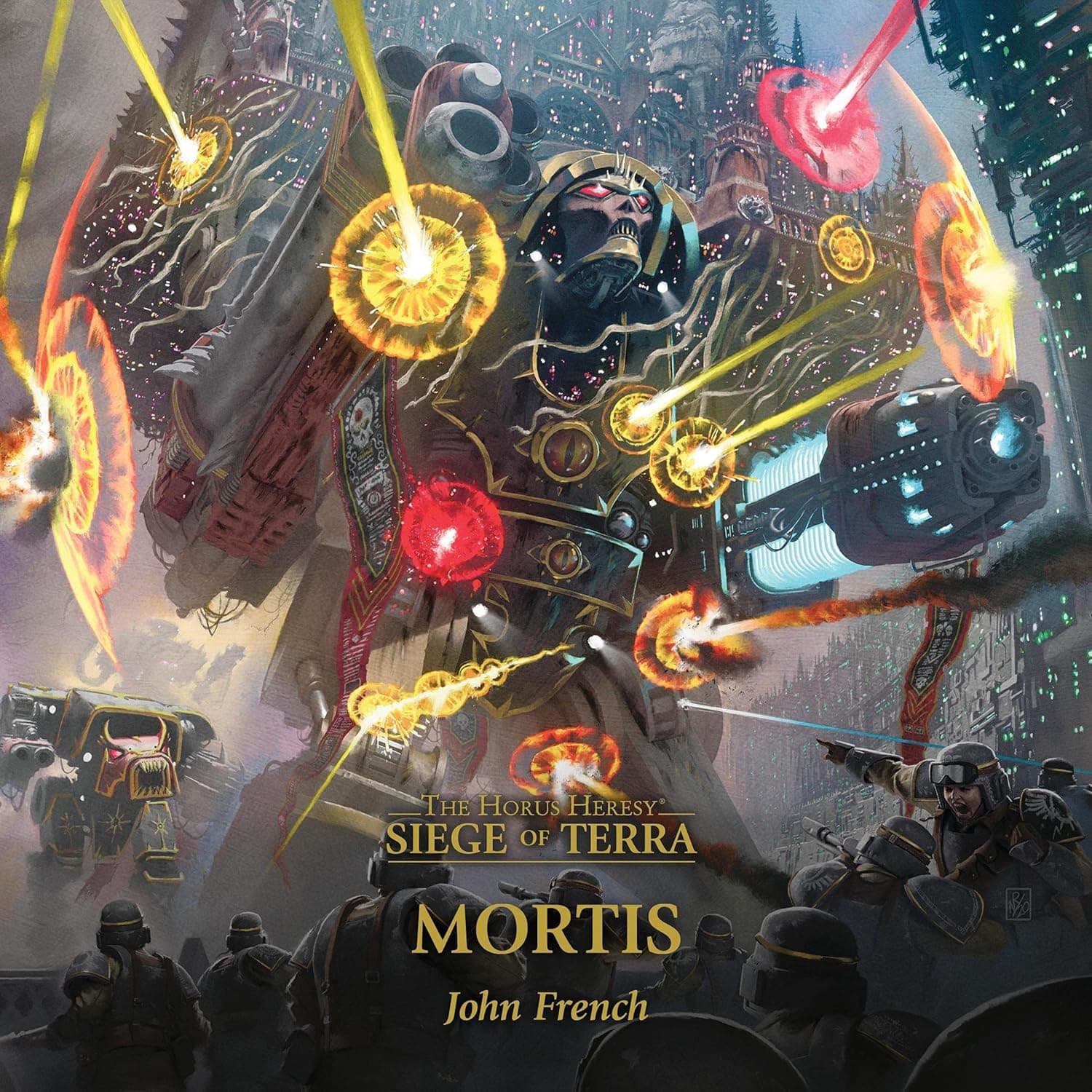 Cover of the audiobook edition of 'Mortis'
