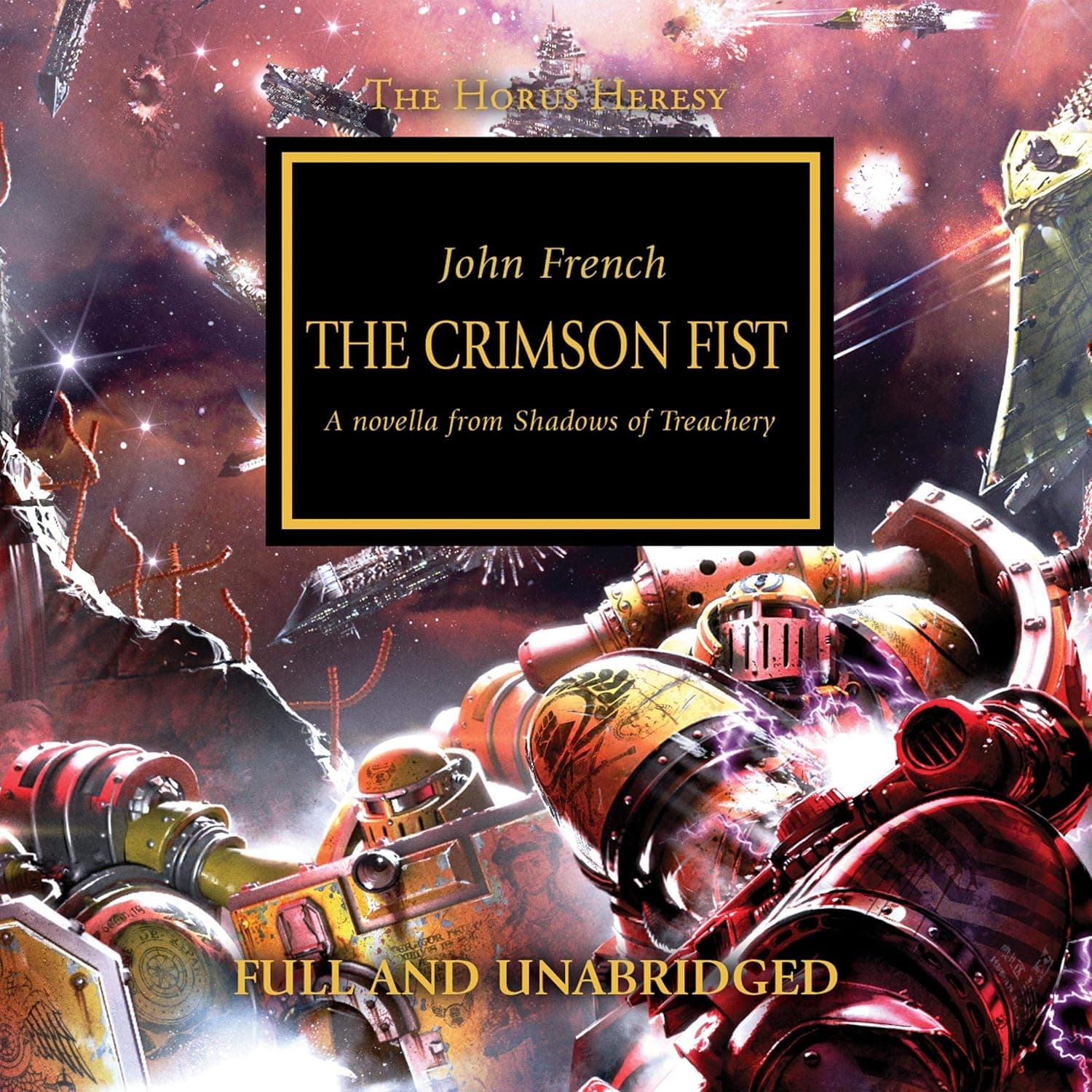 Cover of the audiobook edition of 'The Crimson Fist': A novella from Shadows of Treachery