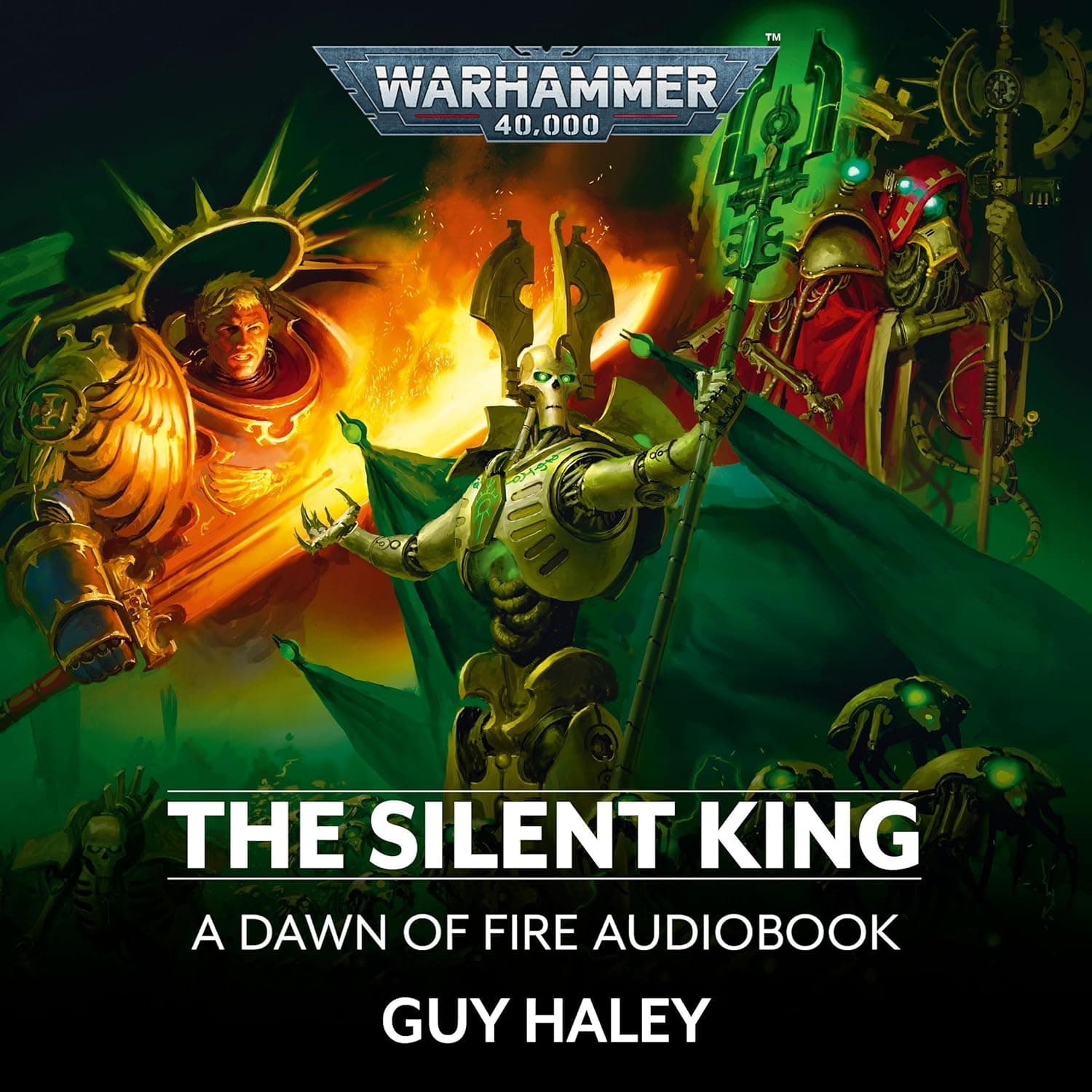 Cover of the audiobook edition of 'The Silent King': A Dawn of Fire Audiobook