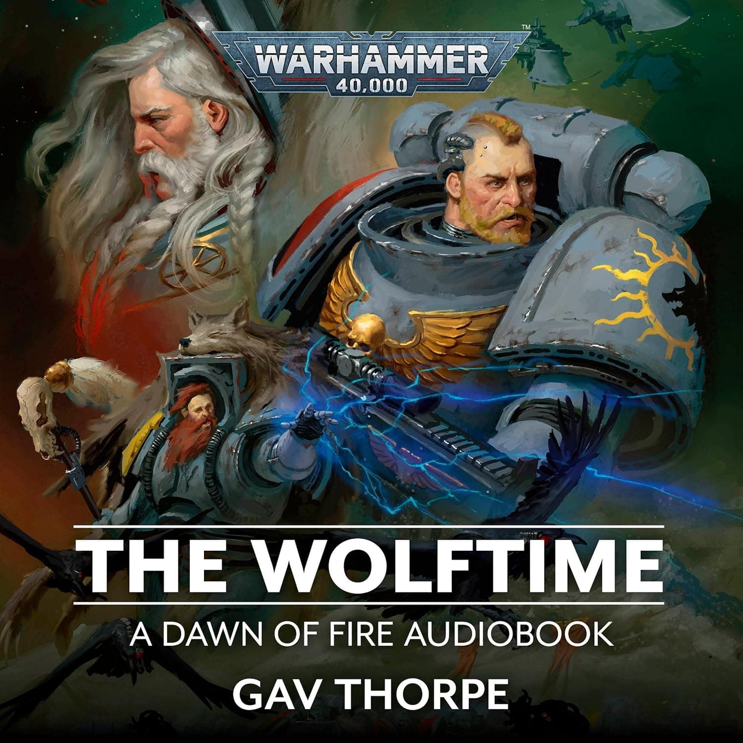 Cover of the audiobook edition of 'The Wolftime': A Dawn of Fire Audiobook