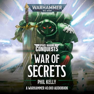 Cover of the audiobook edition of 'War of Secrets': A Warhammer 40