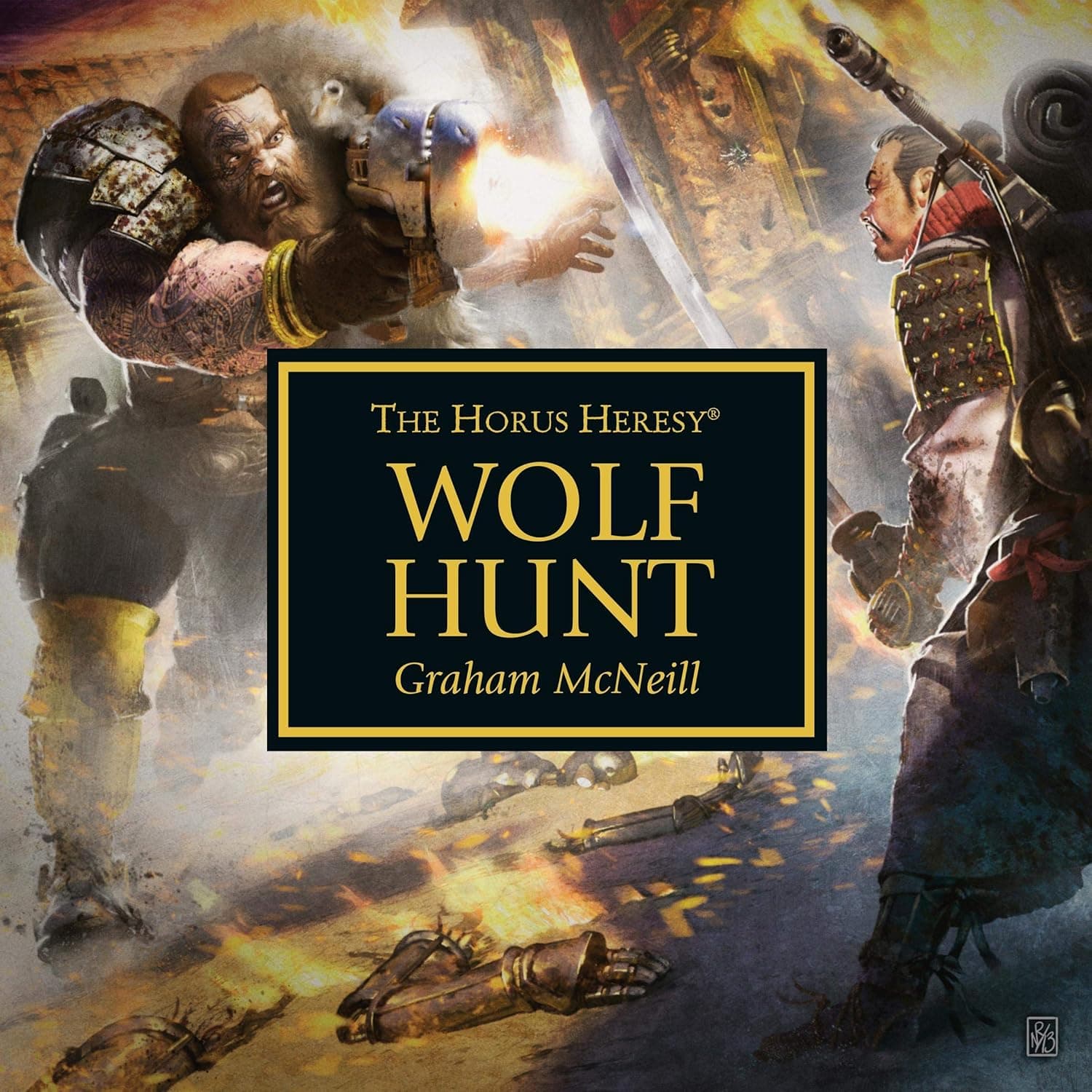 Cover of the audiobook edition of 'Wolf Hunt'