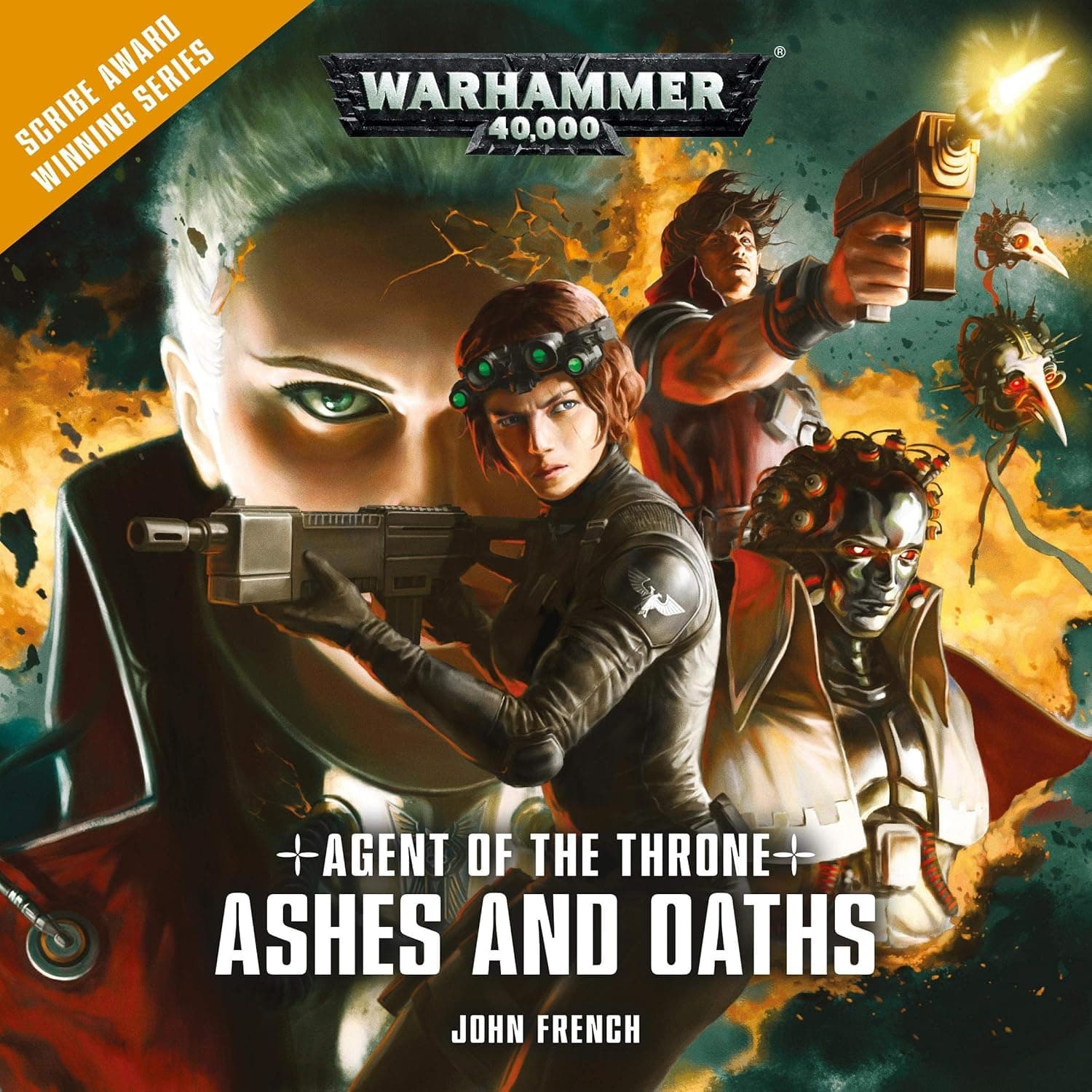 Cover of the audiobook edition of 'Agent of the Throne: Ashes and Oaths'